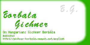 borbala gichner business card